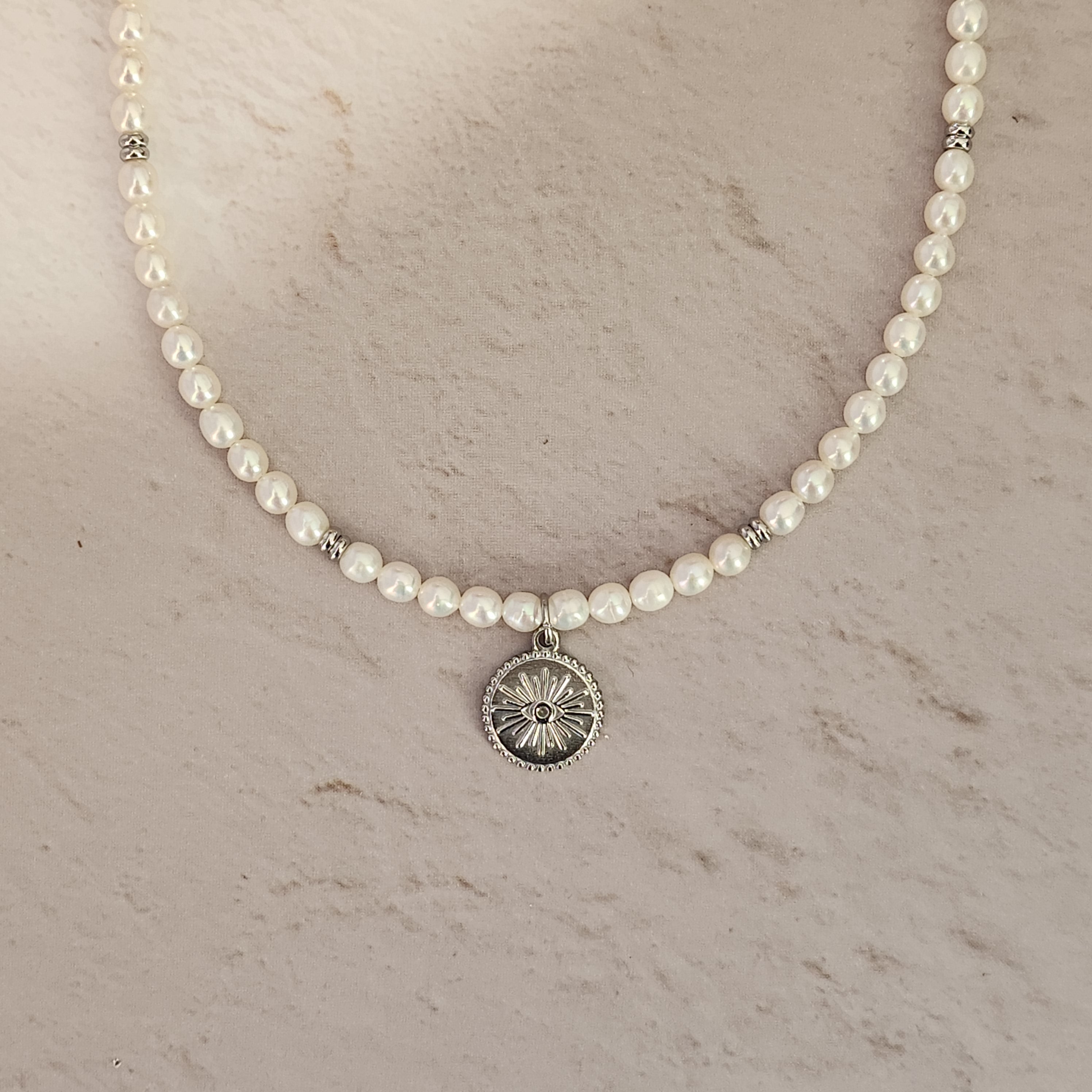 All Seeing Eye Charm Pendant Necklace