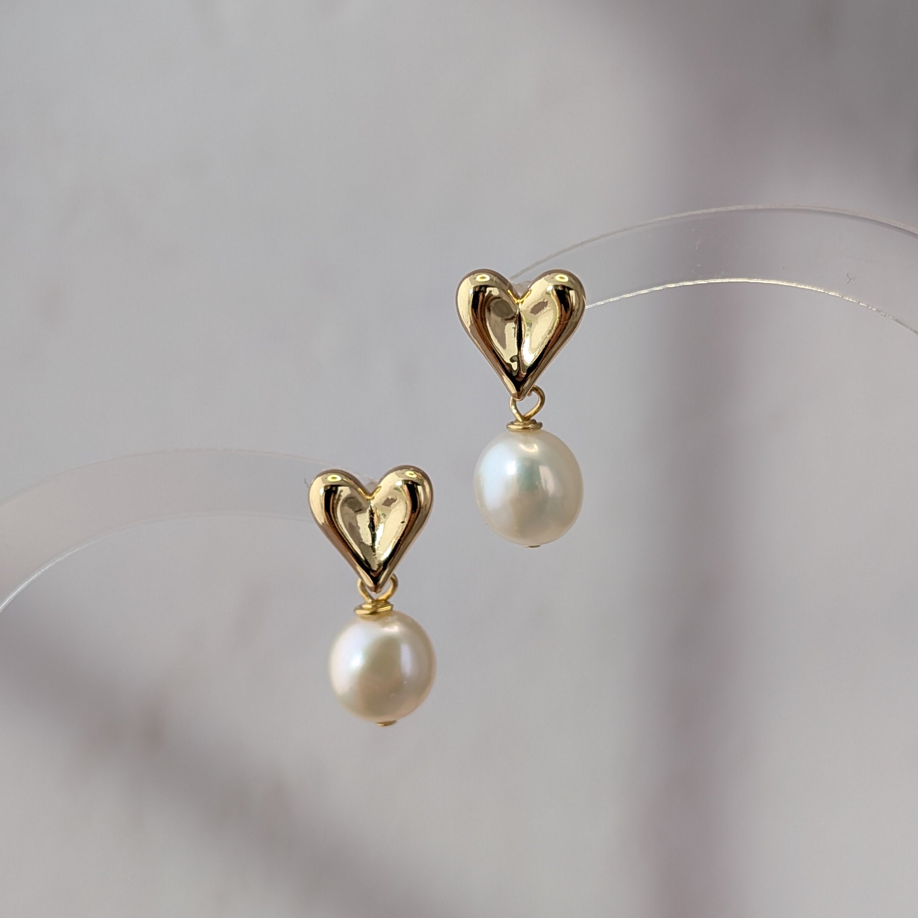 Heart Drop Earrings