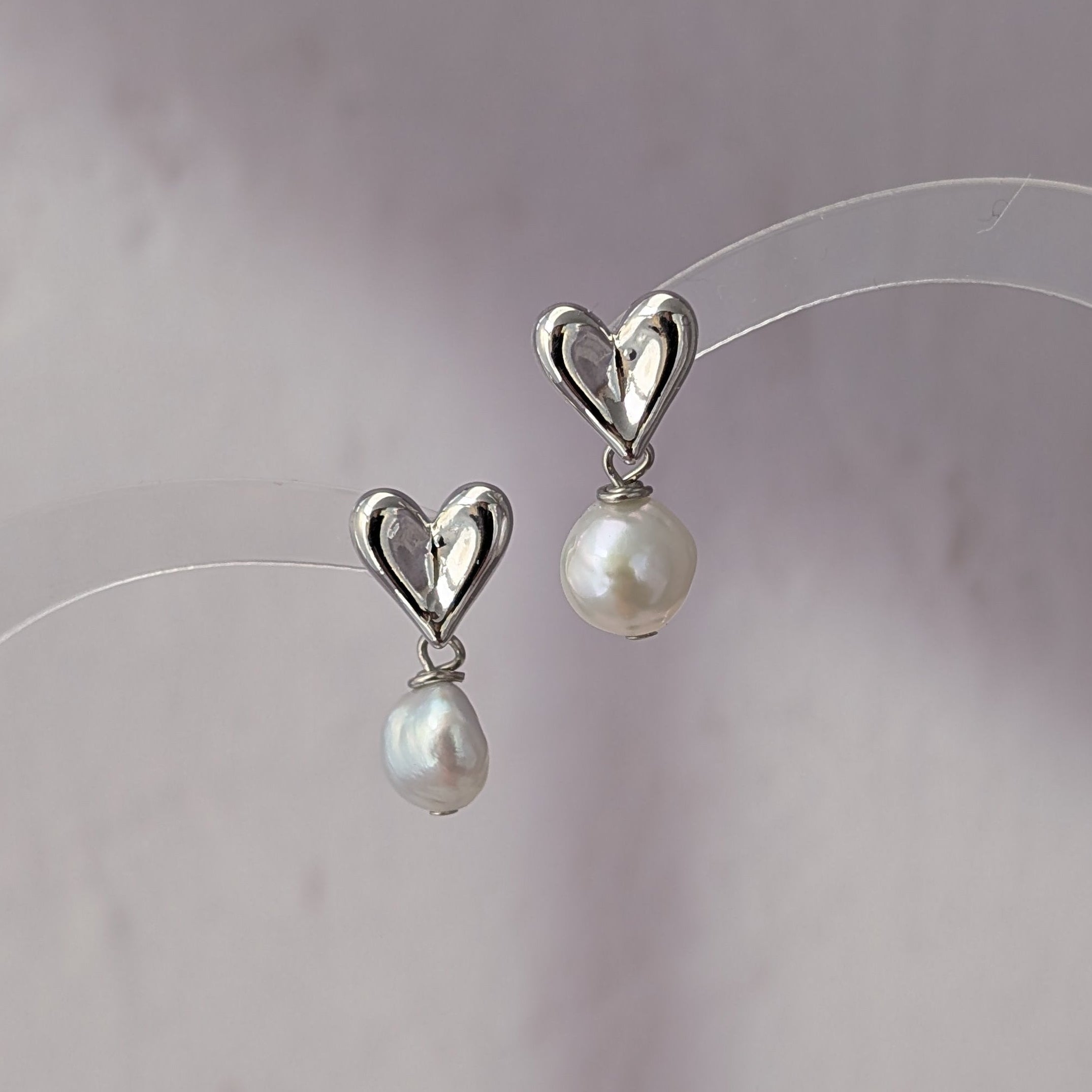 Heart Drop Earrings