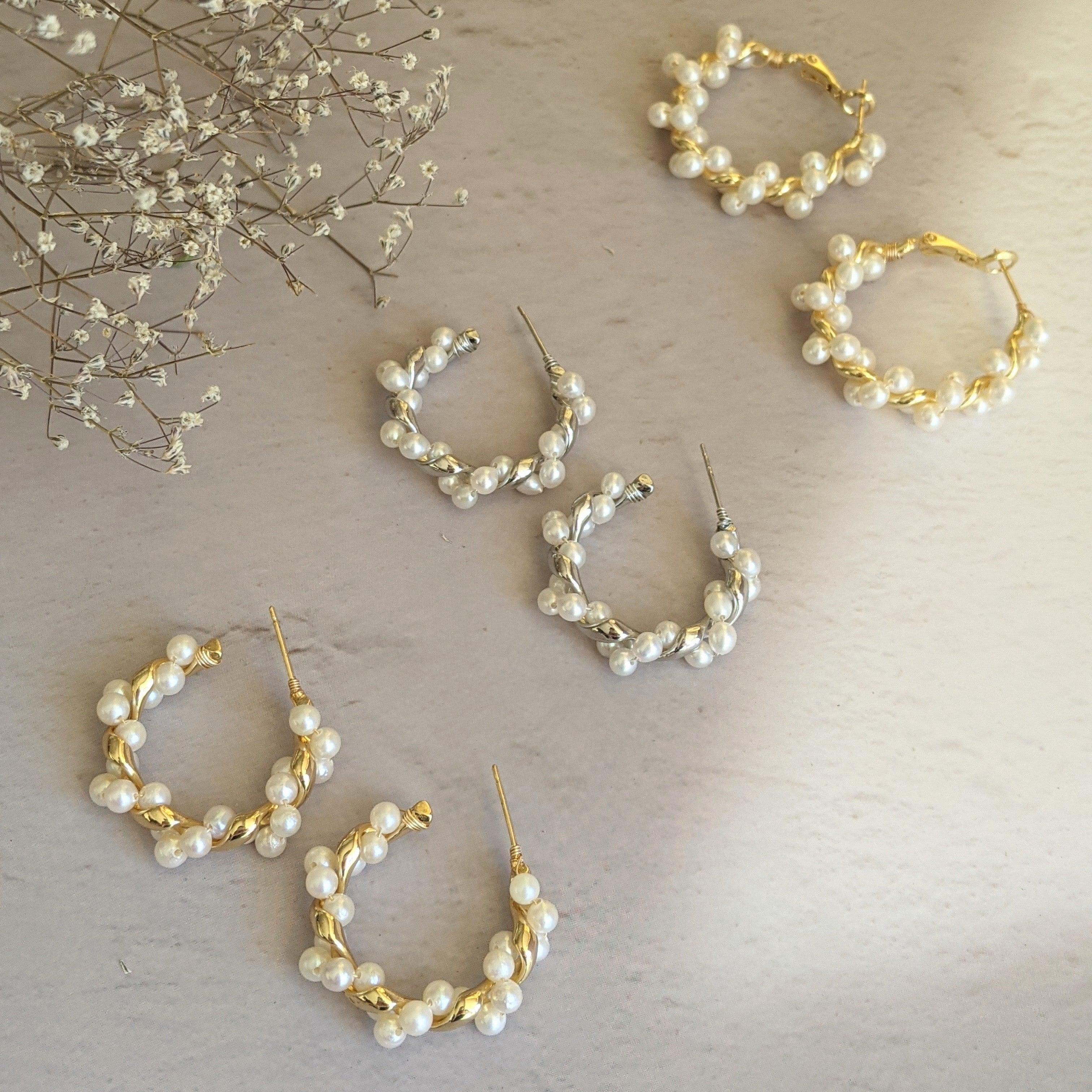Pearl Wreath Earrings
