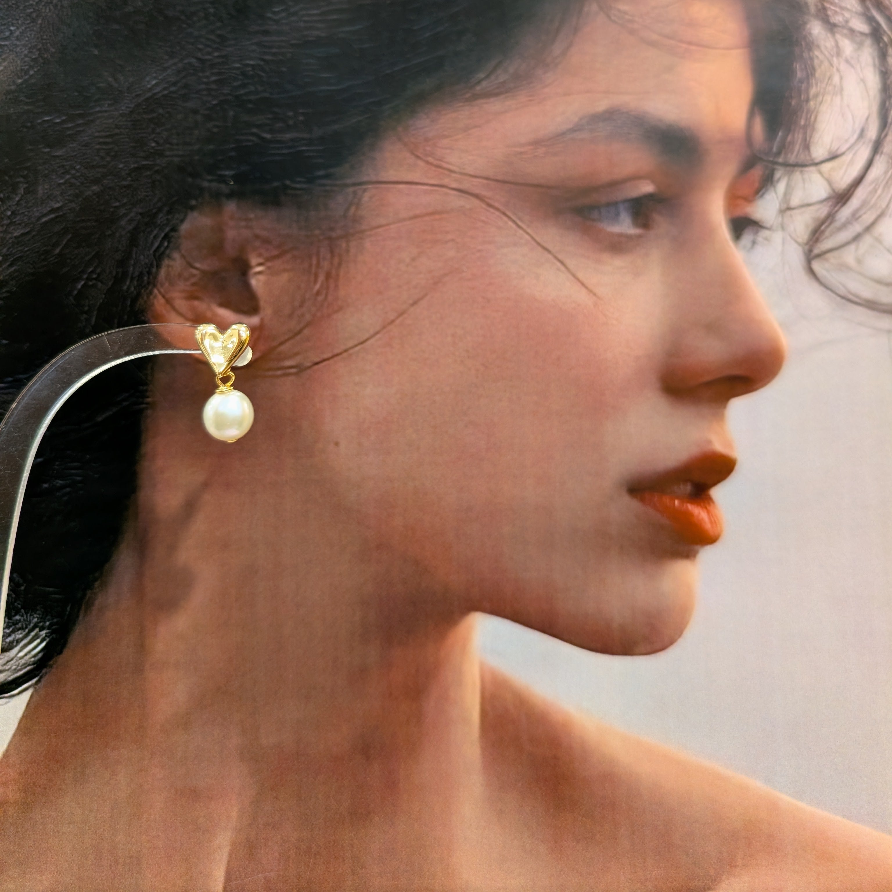 Heart Drop Earrings