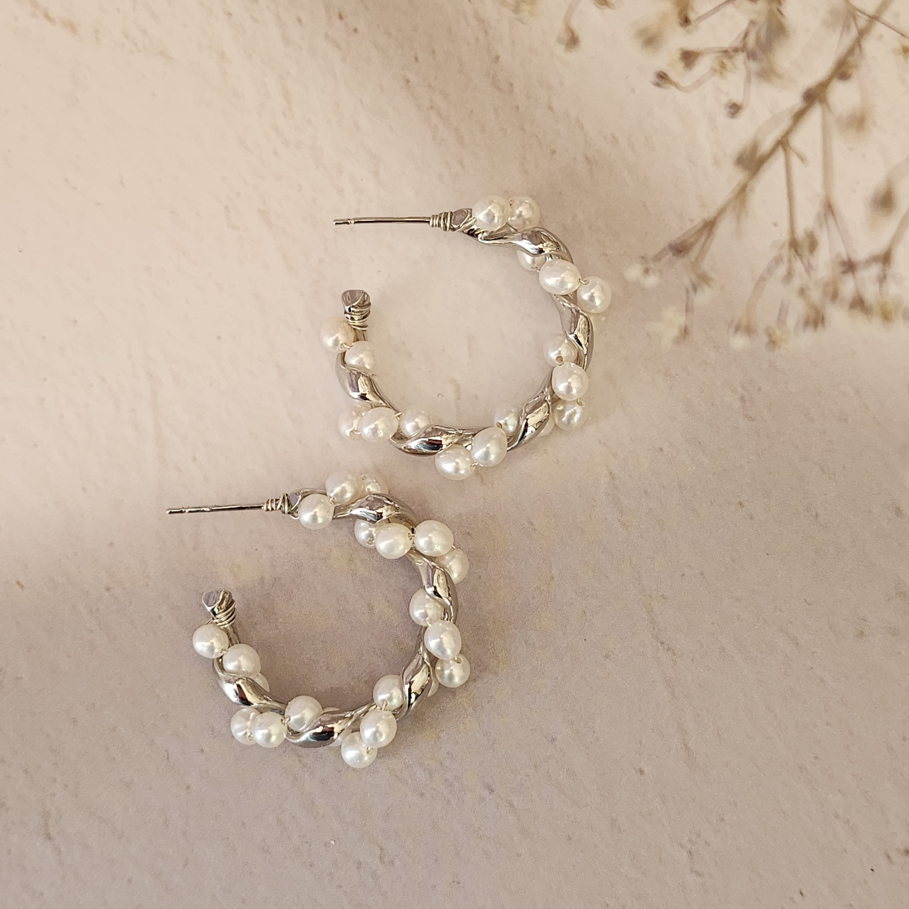 Pearl Wreath Earrings