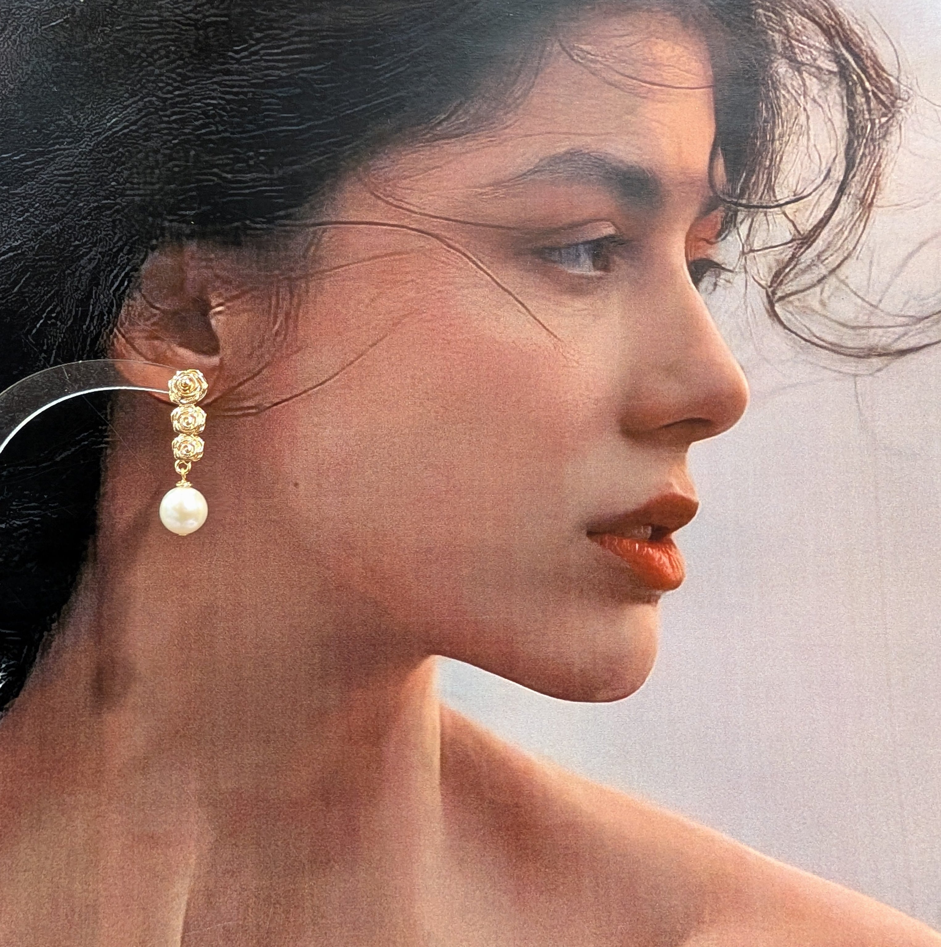 Rosette Trio Earrings
