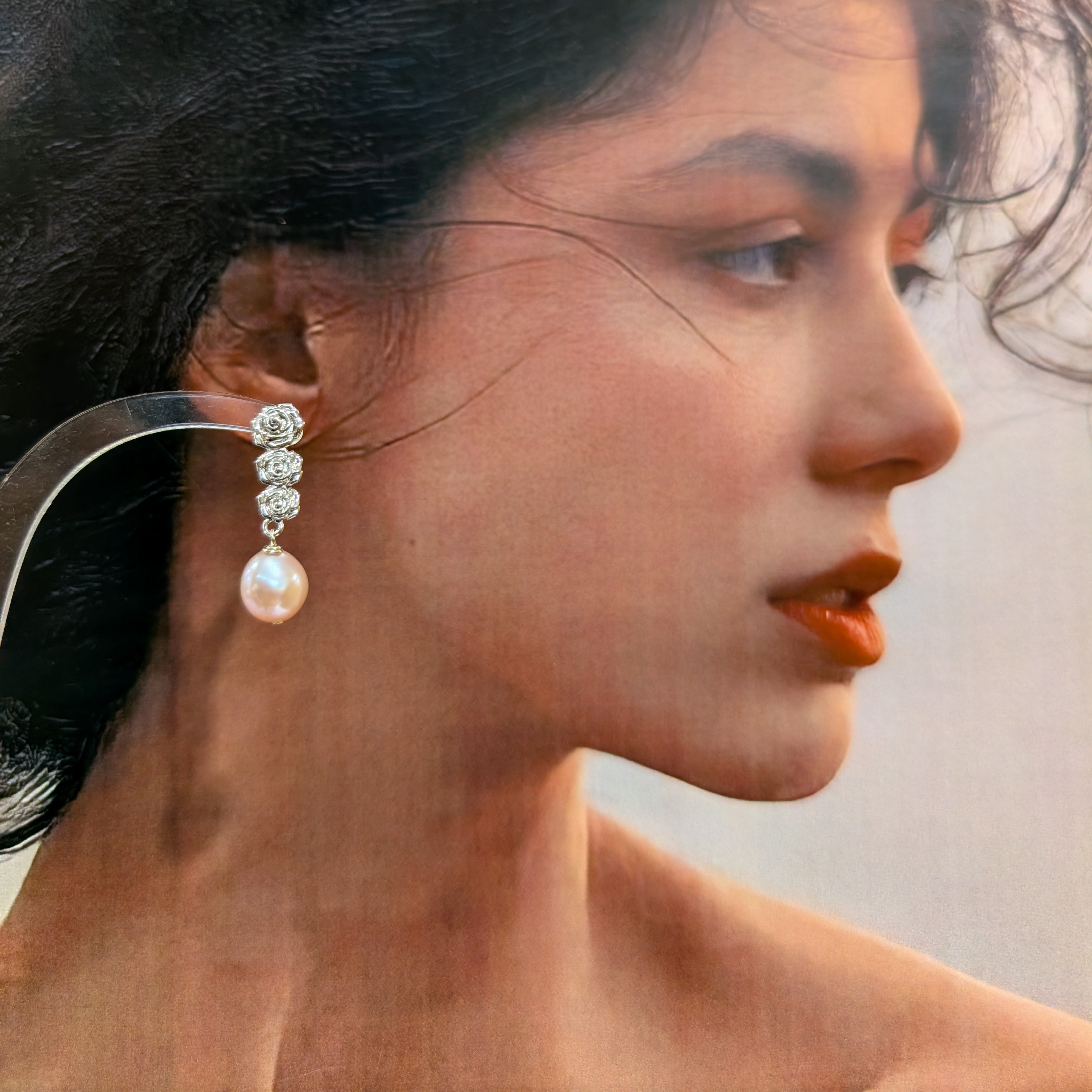 Rosette Trio Earrings