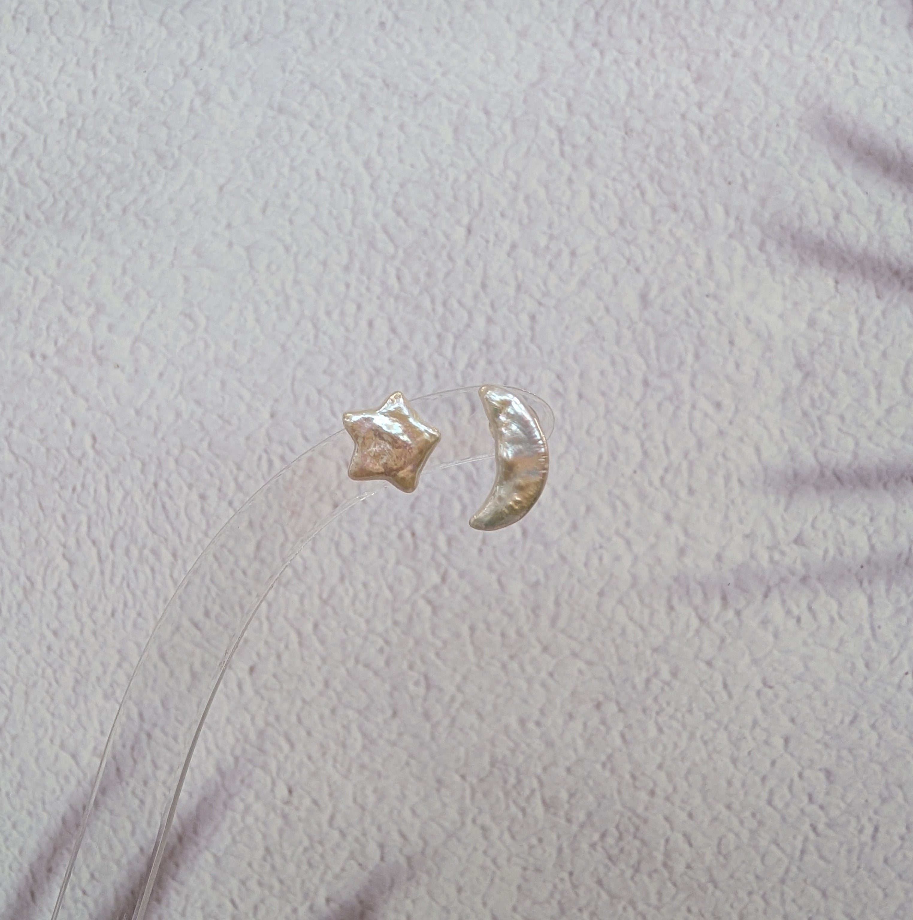 Star & Moon Stud Earrings